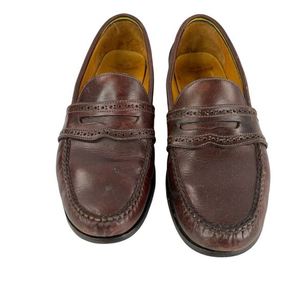 Polo Ralph Lauren  Brown/Red Leather Classic Men’s Penny Loafers Size 9.5 EE main image 16